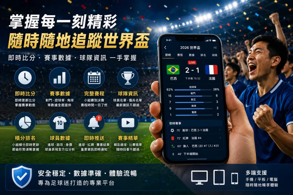 2026世界盃球迷觀賽與數據追蹤